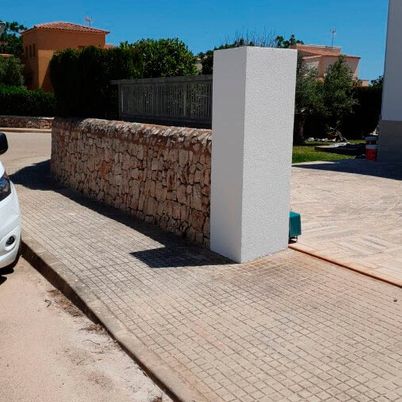 chalet en blanco