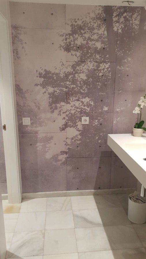 papel pintado para baños
