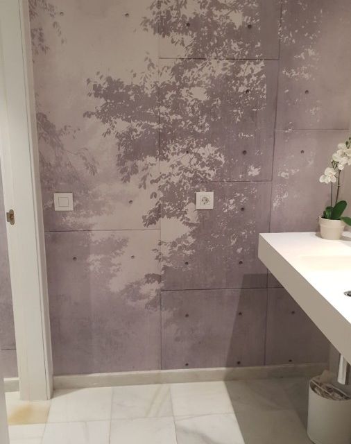 papel pintado para baños
