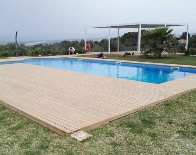 Pintures i decoració Bustins tratamiento de suelo de piscina